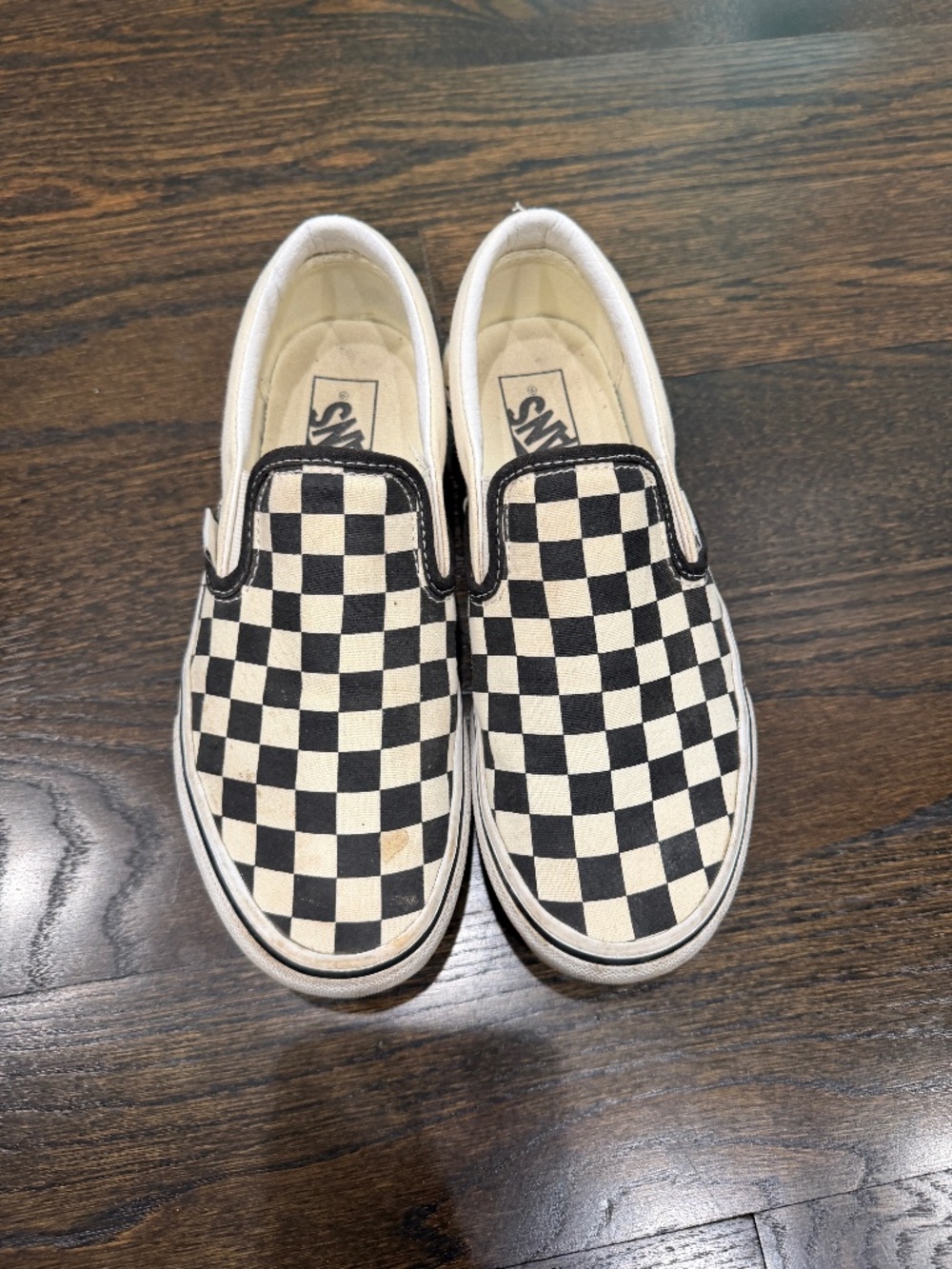 Vans checkered slip on